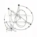Libra constellation and zodiac sign tattoo design idea