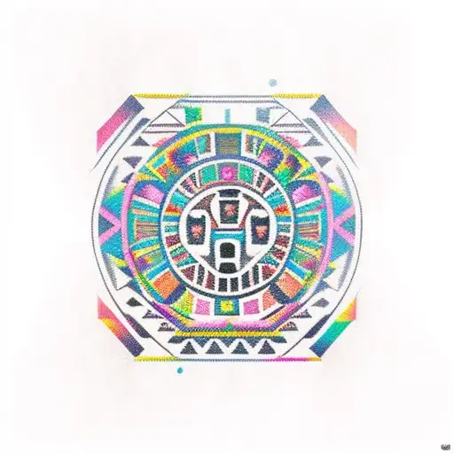 Aztec  tattoo design idea