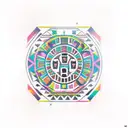 Aztec  tattoo design idea