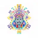 Aztec  tattoo design idea