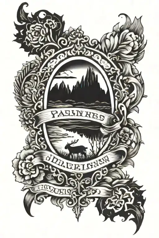 psalm 23 tattoo design idea