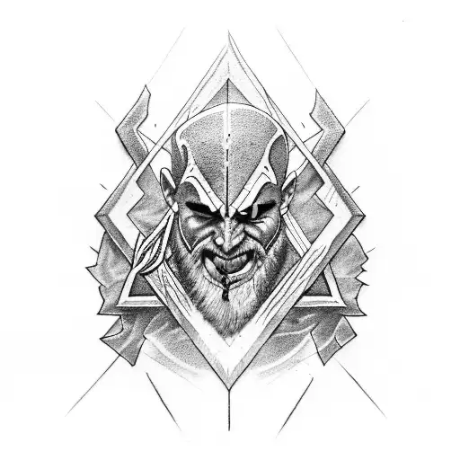 kratos and atreus tattoo design idea