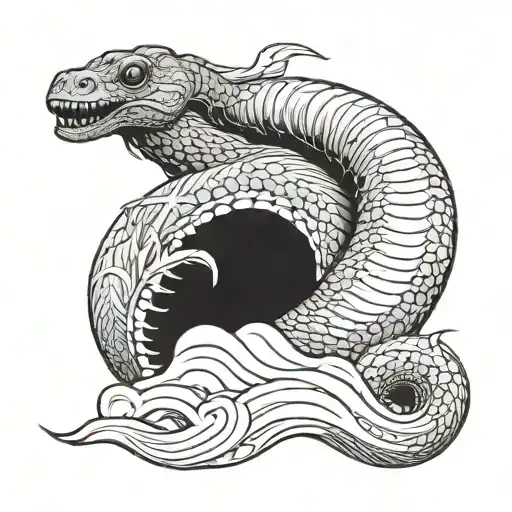 dune worm riding tattoo design idea
