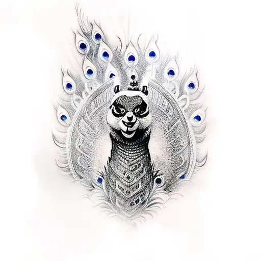 peacock Lord Shen from Kung Fu Panda 2 tattoo design idea
