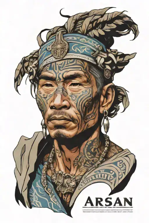 an Arsan man who was betrayed and deceived but overcame everything tattoo design idea