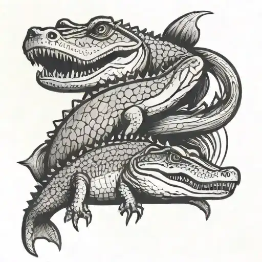 Florida, alligators, maritime, snook, B-52 tattoo design idea