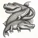 Florida, alligators, maritime, snook, B-52 tattoo design idea