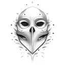 phantom of the opera mask tattoo design idea