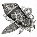 black bandana leg tattoo tattoo design idea
