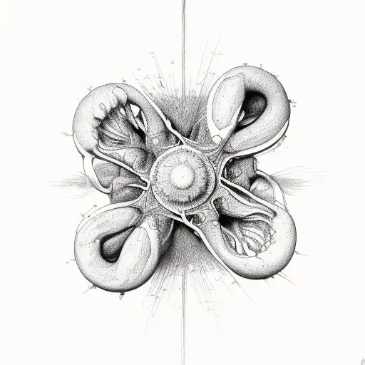 deux avant bras avec une main qui donne une moitié de cerveau et l'autre main qui garde l'autre moitié de cerveau  tattoo design idea