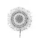 a liute with dandelions tattoo design idea