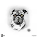 cane corso tattoo design idea
