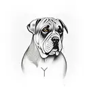 cane corso tattoo design idea