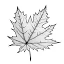 Three maple leafs  tattoo design idea