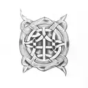 celtic triskelion  tattoo design idea