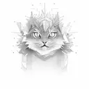 A minimalist outline of Juice WRLD tattoo design idea