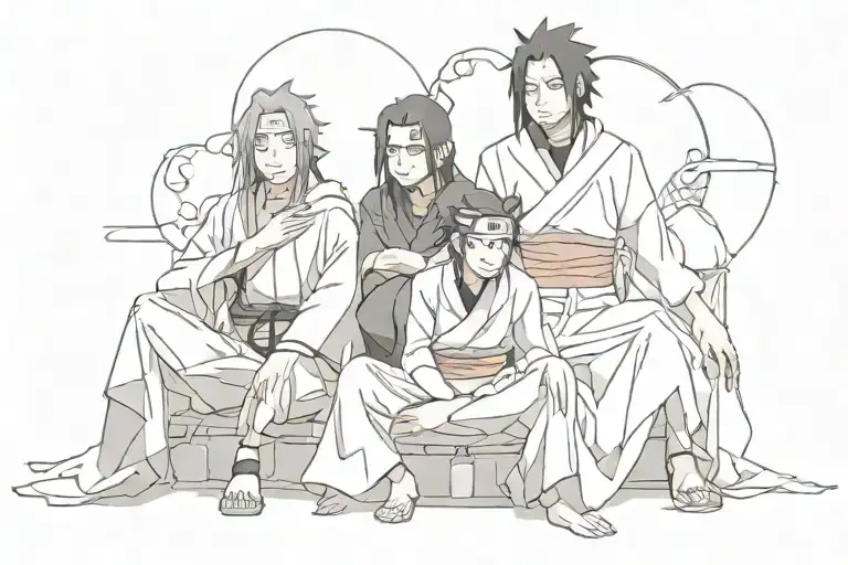 itachi,obito and uncompeted love tattoo design idea