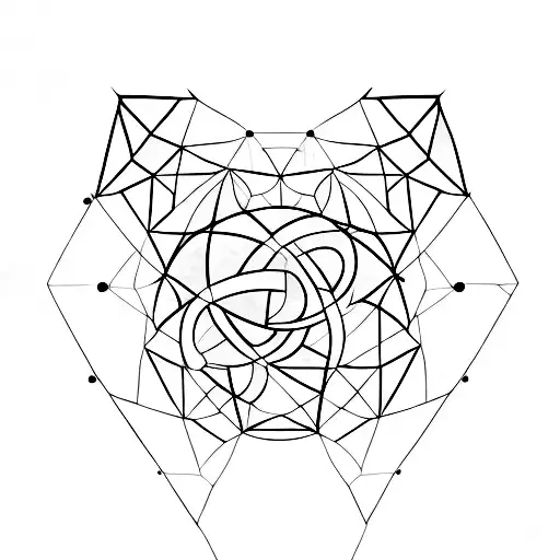 volcan, triangle, quantum tunneling, maya  tattoo design idea