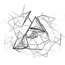 volcan, triangle, quantum tunneling, maya  tattoo design idea