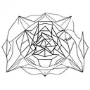 volcan, triangle, quantum tunneling, maya  tattoo design idea