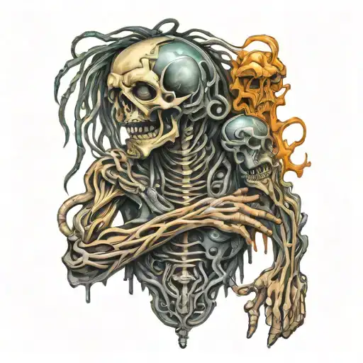 korn metal band tattoo design idea