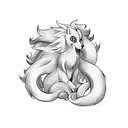 ninetails tattoo design idea