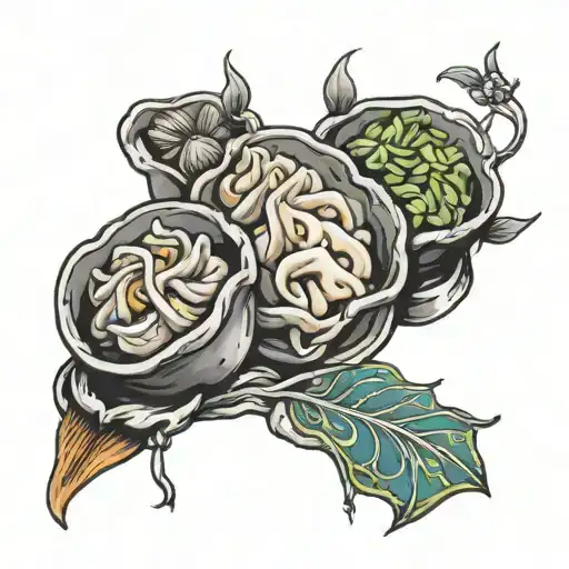 dumplings tattoo design idea