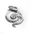 Snake thigh  tattoo design idea