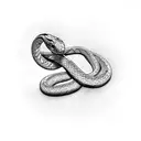 Snake thigh  tattoo design idea