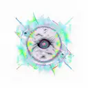 A force graph from a differential equation  tattoo design idea