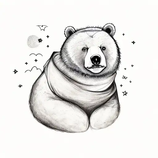 To The Moon And Back "I love you more than the mostest Bear. ~Love Mom tattoo design idea