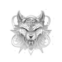 Geography, sport, norse tattoo design idea
