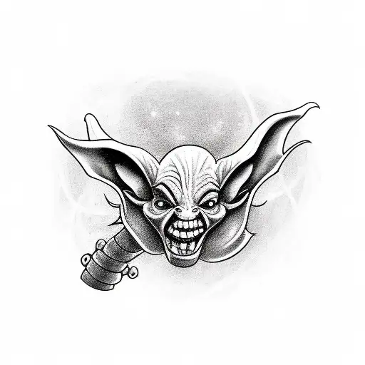 goblin treasures tattoo design idea