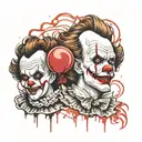 Mike Myers and pennywise tattoo design idea