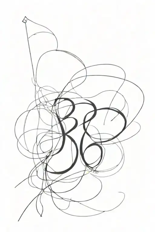 do a sketch with number 8, that is consist of words "taking over me" tattoo design idea