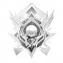 Angle fighting demons  tattoo design idea