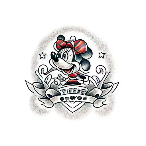 Minnie  tattoo design idea