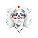 registered nurse surgery tattoo design idea
