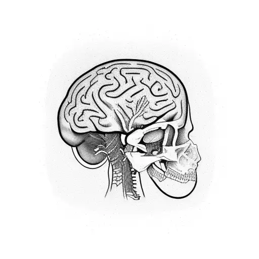 epilepsy, brain tattoo design idea