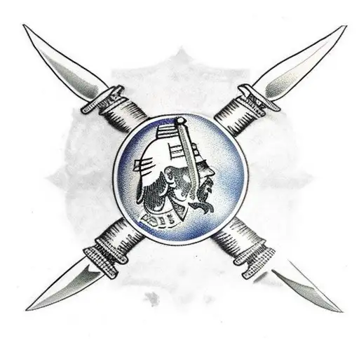 rome empire gladius military glory tattoo design idea