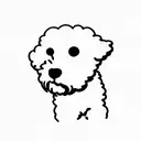 bichon maltes tattoo design idea