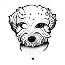 bichon maltes tattoo design idea