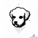 bichon maltes tattoo design idea
