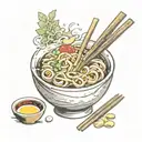 ramen bowl tattoo design idea