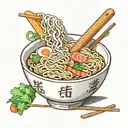 ramen bowl tattoo design idea