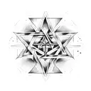 pentagram tattoo design idea