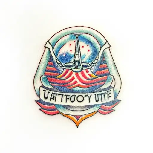 ufo tattoo design idea