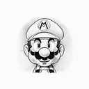 Mario bros tattoo design idea