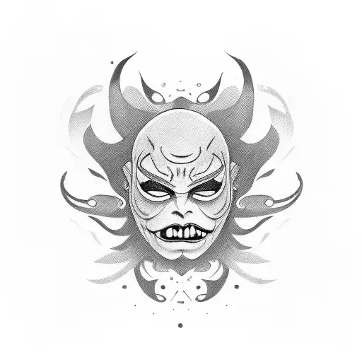 face behind a mask crying and screaming, panic, anxiety, man pulling face off tattoo design idea