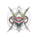 tekkadan logos tattoo design idea